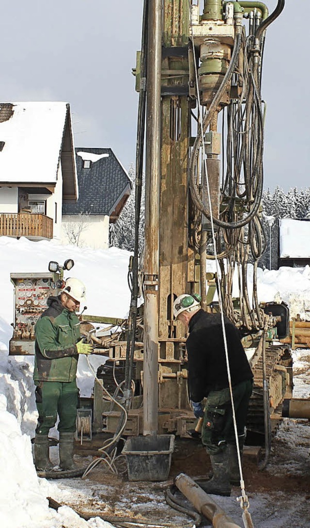 Chronologie der Ereignisse: Probebohru...emand auf gefhrliche Gedanken kommt.   | Foto: Gert Brichta