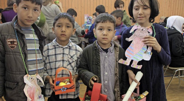 Arese und ihre Brder beim Osterfest d...iburg in der Waldorfschule St.Georgen.  | Foto: Cristina Gangotena