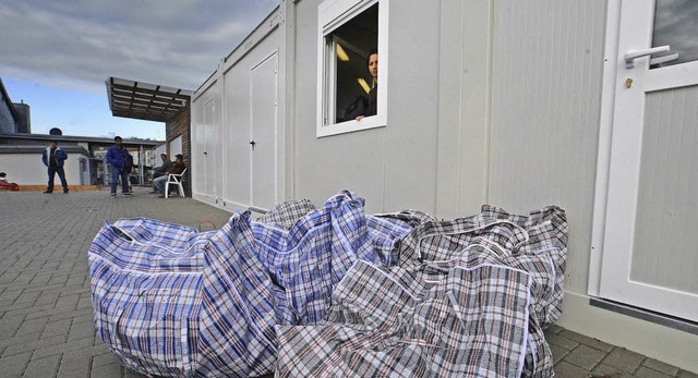 Auch wenn weniger Flchtlinge in Deuts... eine Unterkunft in Lrrach-Brombach.   | Foto: Barbara Ruda