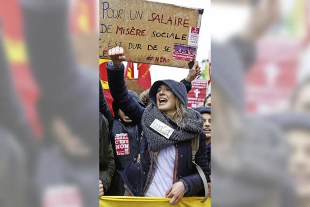 Zehntausende Franzosen wollen Hollandes Reform kippen