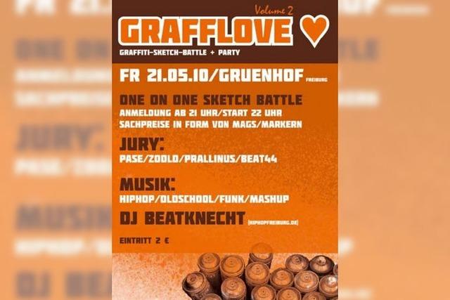Freitag: Graffiti-Skizzenbattle im Grünhof