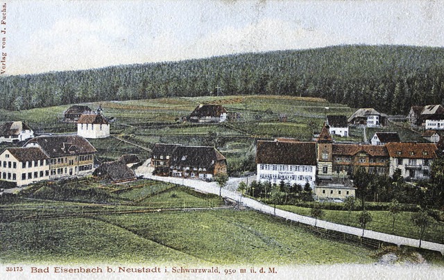 Sehr dnn besiedelt war das Eisenbache...110 Jahren, wie die  Postkarte zeigt.   | Foto: REPRO: GERT BRICHTA