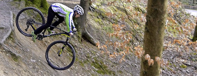 Die Stufe, die fr BZ-Redakteur Felix ...lem. Er kennt die Strecke am Eggberg.   | Foto: Felix Lieschke