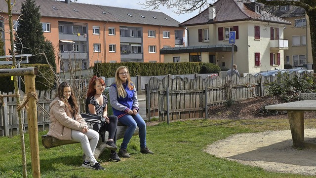 Ein Dreh- und Angelpunkt in Oberrheinfelden ist der Spielplatz Schwedenstrae.   | Foto: Ingrid Bhm-Jacob