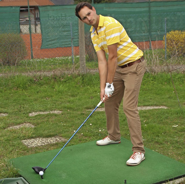 Sebastian Heijdenberg arbeitet seit el...s Golflehrer fr alle Leistungsklassen  | Foto: Rolf Reimann