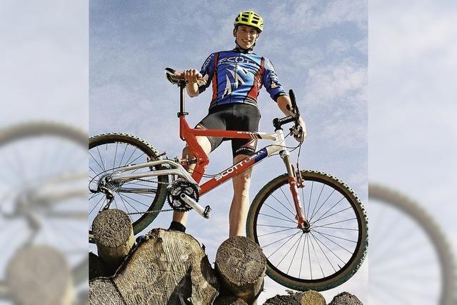 Mountainbiken in zwei Gruppen