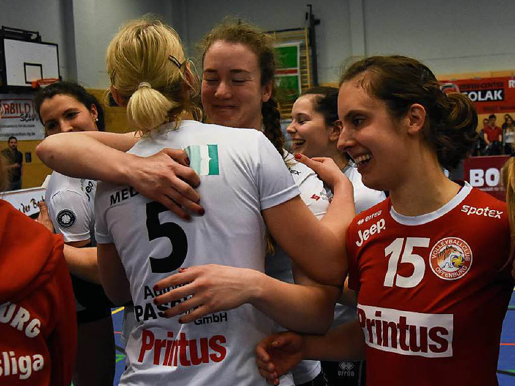 So schn ist der Titelgewinn in der 2. Bundesliga der Frauen im Volleyball.