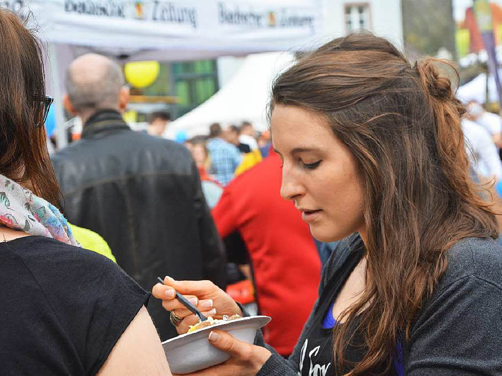 Reichlich Appetit brachten die 7000 Gste des BZ-Food-Truck-Fests mit auf das Gelnde der Alten Spinnerei in Lrrach-Haagen, wo die BZ ihr 70-jhriges Bestehen mit einer Party gefeiert hat.