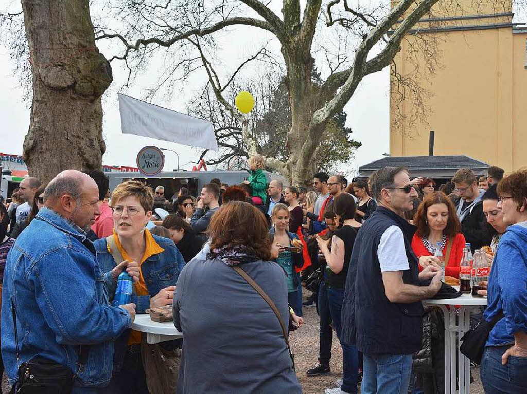 Reichlich Appetit brachten die 7000 Gste des BZ-Food-Truck-Fests mit auf das Gelnde der Alten Spinnerei in Lrrach-Haagen, wo die BZ ihr 70-jhriges Bestehen mit einer Party gefeiert hat.