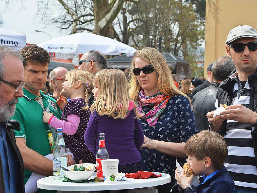 Reichlich Appetit brachten die 7000 Gste des BZ-Food-Truck-Fests mit auf das Gelnde der Alten Spinnerei in Lrrach-Haagen, wo die BZ ihr 70-jhriges Bestehen mit einer Party gefeiert hat.