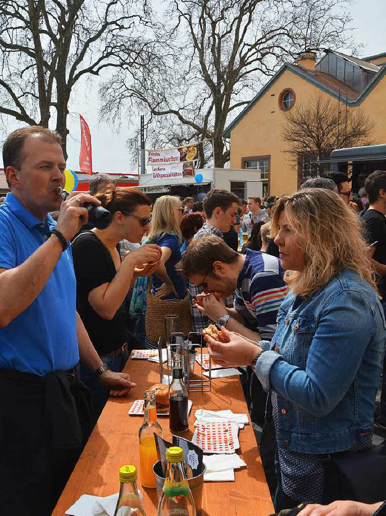 Reichlich Appetit brachten die 7000 Gste des BZ-Food-Truck-Fests mit auf das Gelnde der Alten Spinnerei in Lrrach-Haagen, wo die BZ ihr 70-jhriges Bestehen mit einer Party gefeiert hat.