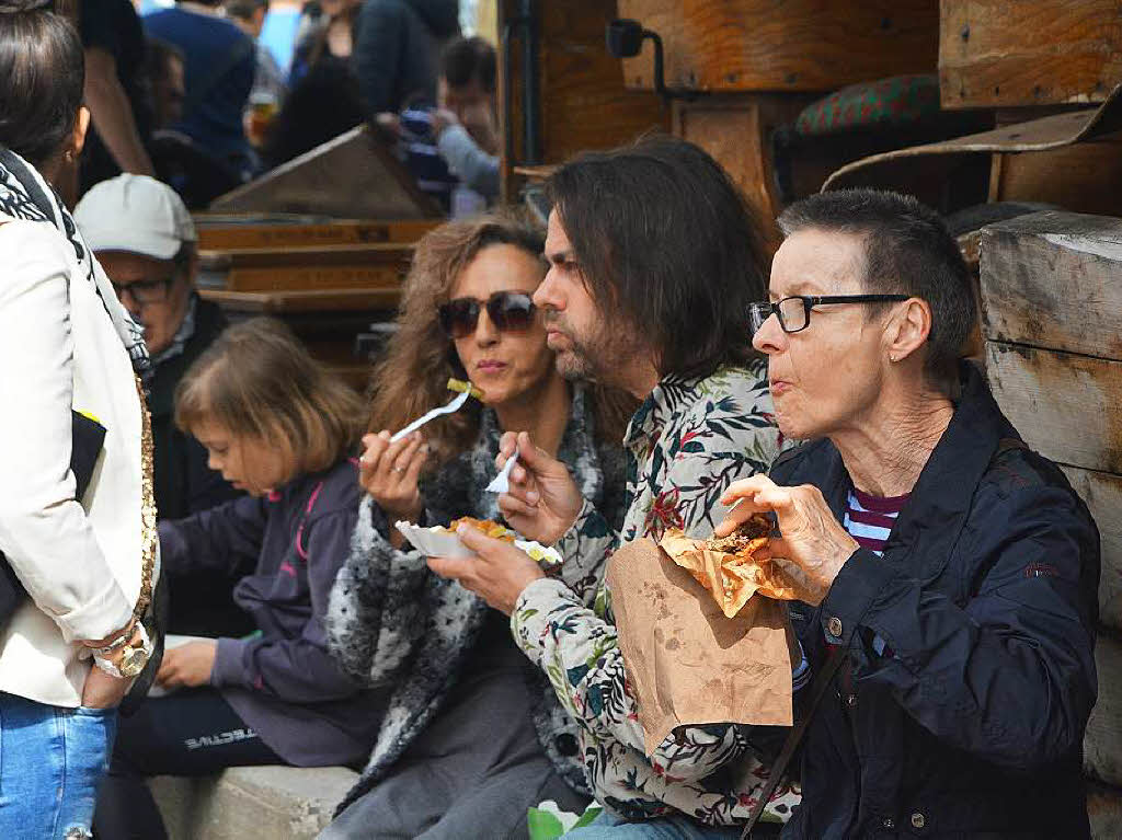 Reichlich Appetit brachten die 7000 Gste des BZ-Food-Truck-Fests mit auf das Gelnde der Alten Spinnerei in Lrrach-Haagen, wo die BZ ihr 70-jhriges Bestehen mit einer Party gefeiert hat.