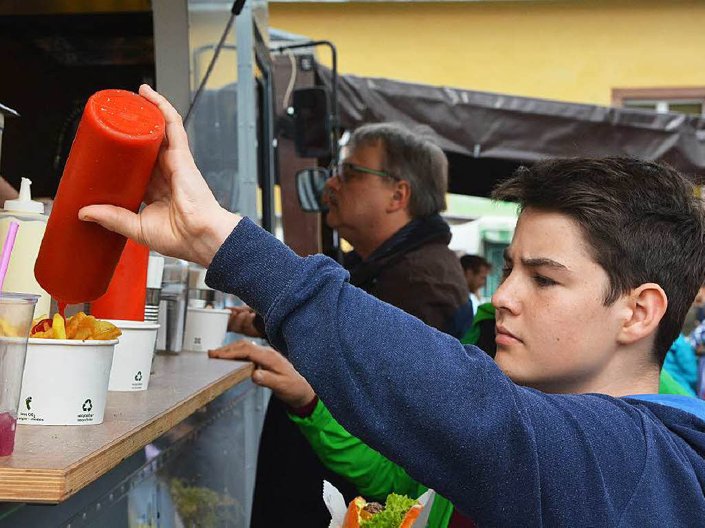 Reichlich Appetit brachten die 7000 Gste des BZ-Food-Truck-Fests mit auf das Gelnde der Alten Spinnerei in Lrrach-Haagen, wo die BZ ihr 70-jhriges Bestehen mit einer Party gefeiert hat.