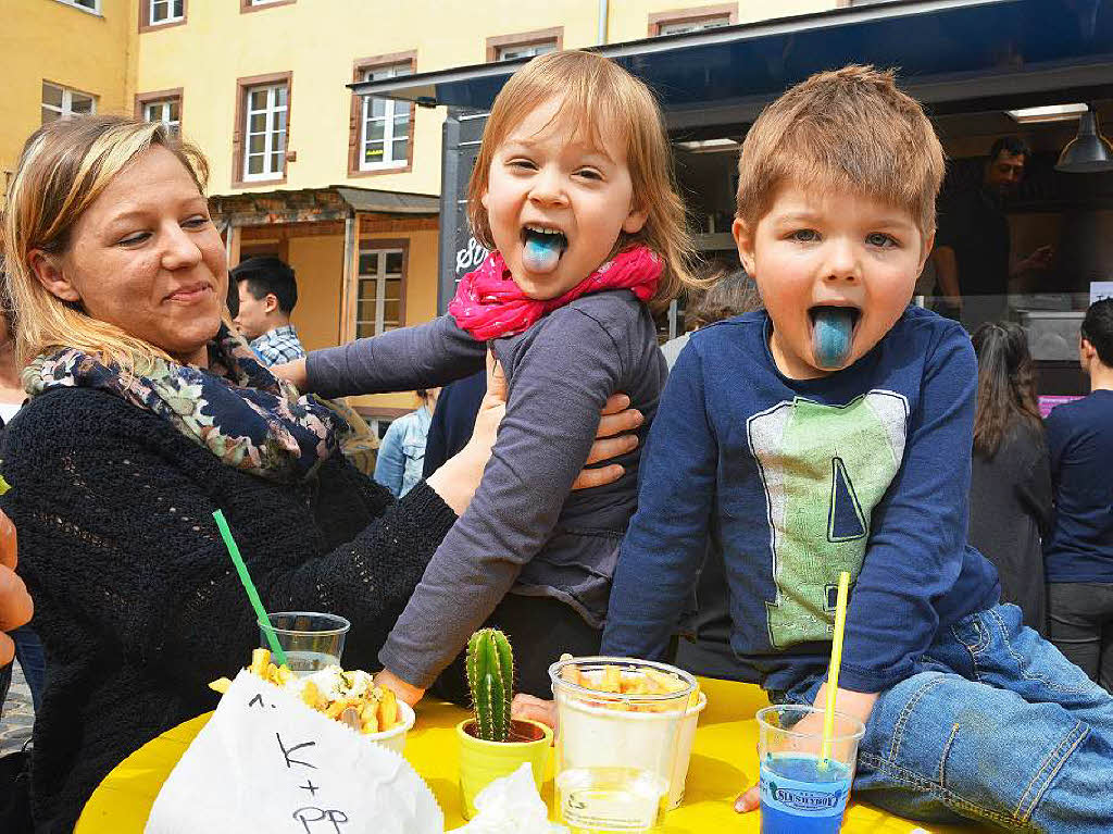 Reichlich Appetit brachten die 7000 Gste des BZ-Food-Truck-Fests mit auf das Gelnde der Alten Spinnerei in Lrrach-Haagen, wo die BZ ihr 70-jhriges Bestehen mit einer Party gefeiert hat.