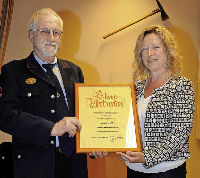 Fr seine &#8222;enormen Leistungen&#8...mandant der Abteilung Weizen ernannt.   | Foto: dietmar noeske