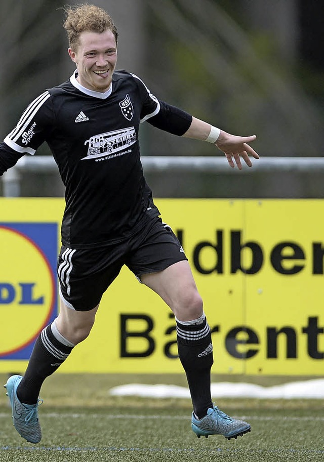 Mann des Tages: Joel Klausmann gelang ...im Heimspiel gegen den FC Knigsfeld.   | Foto: patrick seeger