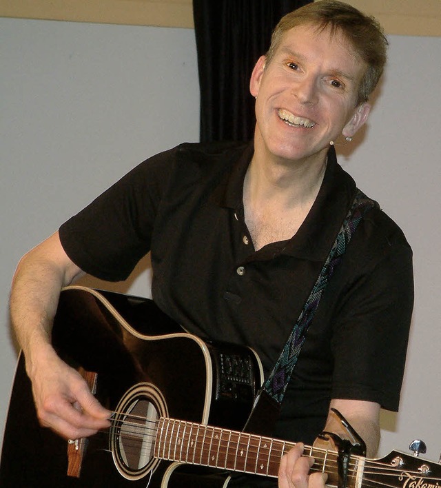 Peter Vollmer bei seinem Auftritt im Tam   | Foto: Roswitha Frey