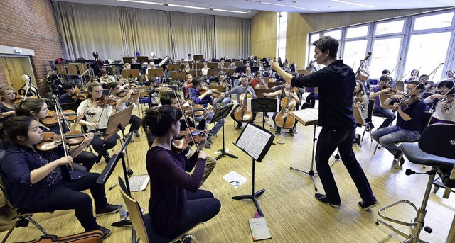 Selbstorganisiert und engagiert: das S... seiner Probe an der Musikhochschule.   | Foto: Thomas Kunz