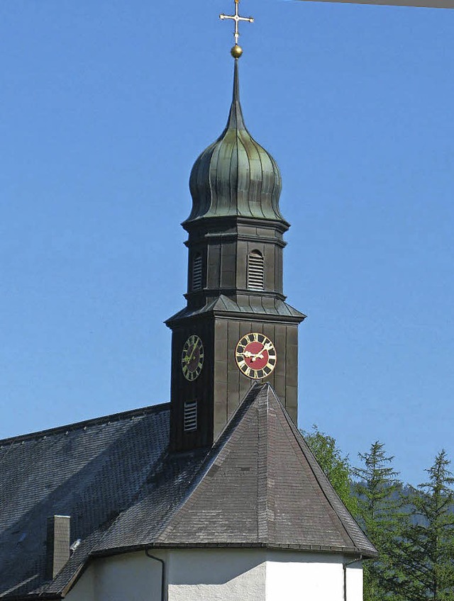 Die Turmuhr der Bernauer Pfarrkirche b...rma aus Biberach erhielt den Auftrag.   | Foto: Ulrike Spiegelhalter