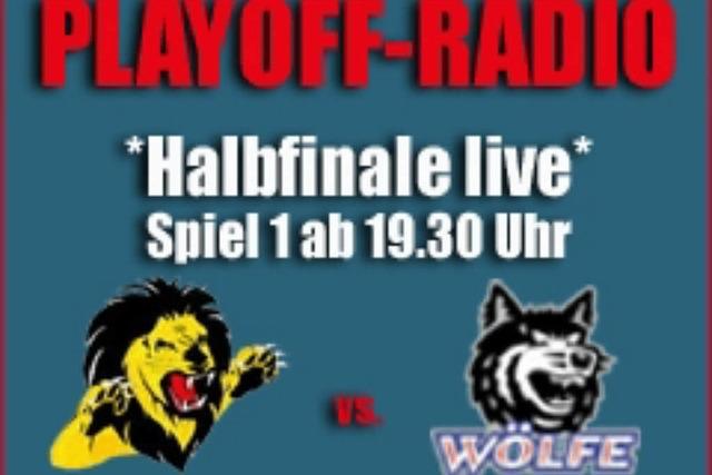 Live im Playoff-Radio: Halbfinalstart der Wlfe