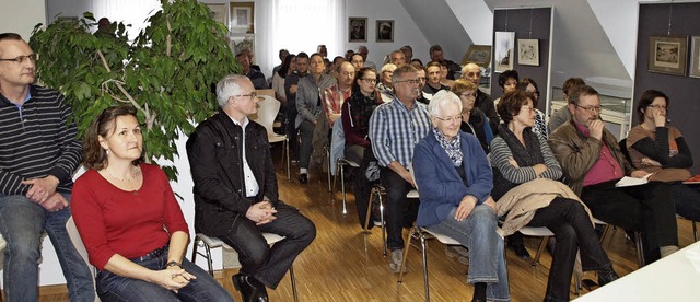 Gro war das Interesse an der Informat...ommende Baugebiet &#8222;Lache&#8220;.  | Foto: Michael Haberer