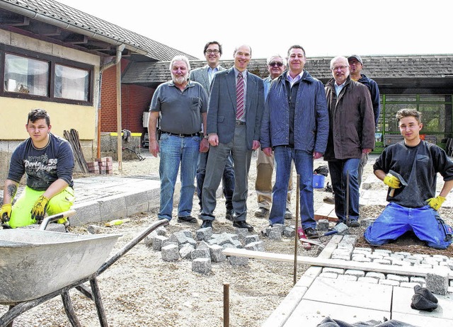 Groe Begeisterung ber das neue Freig...aar, und bei Azubi Steven Skowronek.    | Foto: Michael Pohl