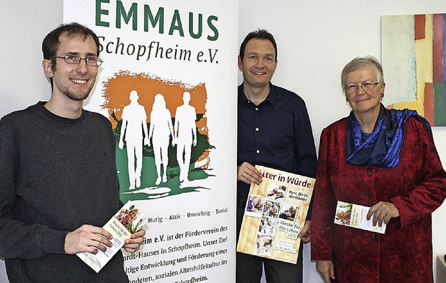 Sascha Schmiedl, Stefan Schmidt und Re...hardt-Haus beziehungsweise von EMMAUS.  | Foto: Hans-Jrgen Hege