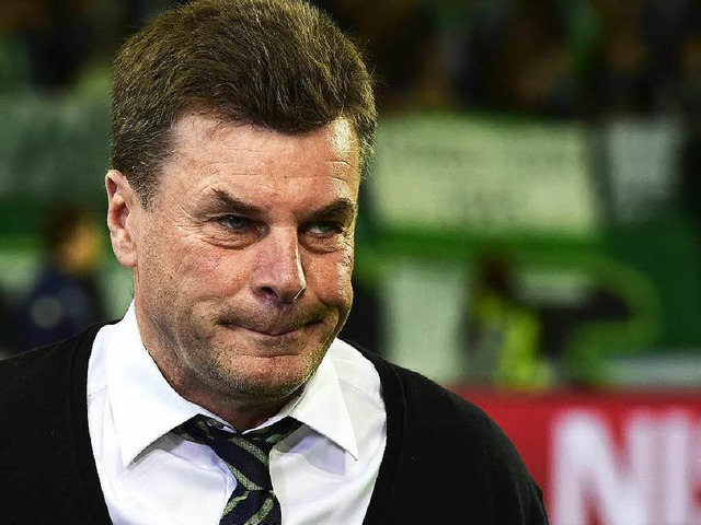 Dieter Hecking ist verstimmt.  | Foto: AFP