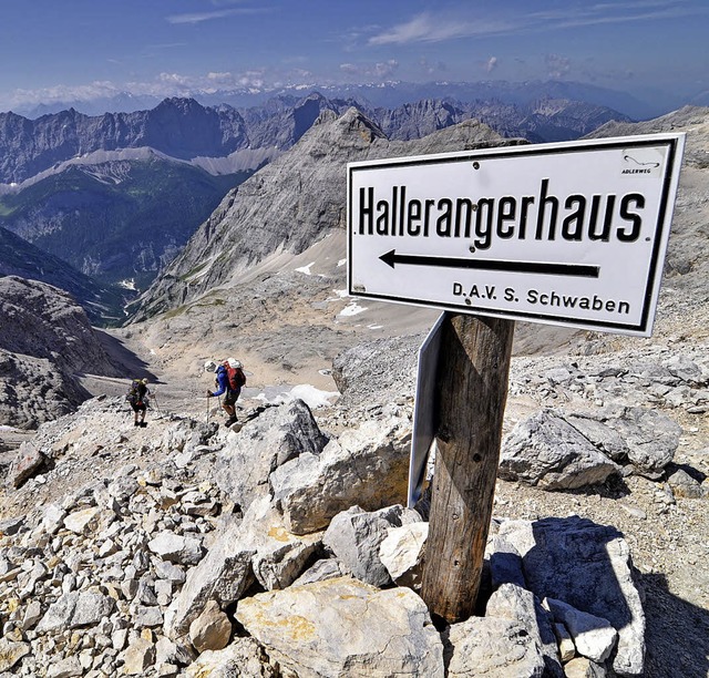 Eine Station auf dem Weg von Mnchen n... Schlauchkarsattel in den Nordalpen.    | Foto: G. Zwerger-Schoner/W. Beck