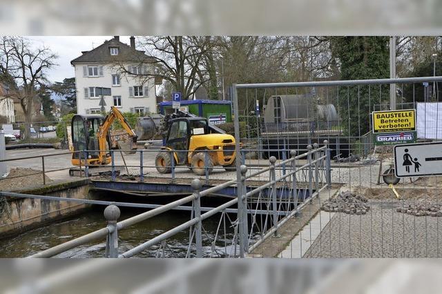 Marode Brcke wird saniert