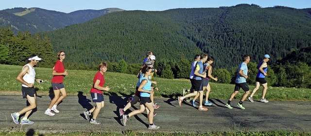 Das Laufen in der Gruppe auf Wegen mit Aussicht im Schwarzwald macht viel Spa.   | Foto: Privat