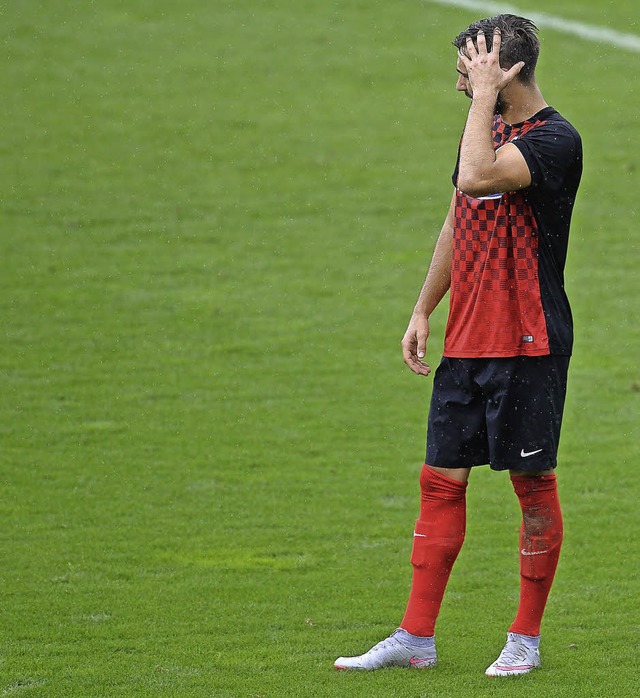 Zum Haare raufen: Fabian Schleusener  (SC Freiburg II)   | Foto: Archivfoto: Seeger