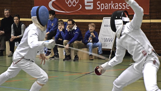 Bei den Sdbadischen A- und B1-Jugend-...ie SVW-Fechtabteilung im Herrendegen.   | Foto: Hubert Bleyer