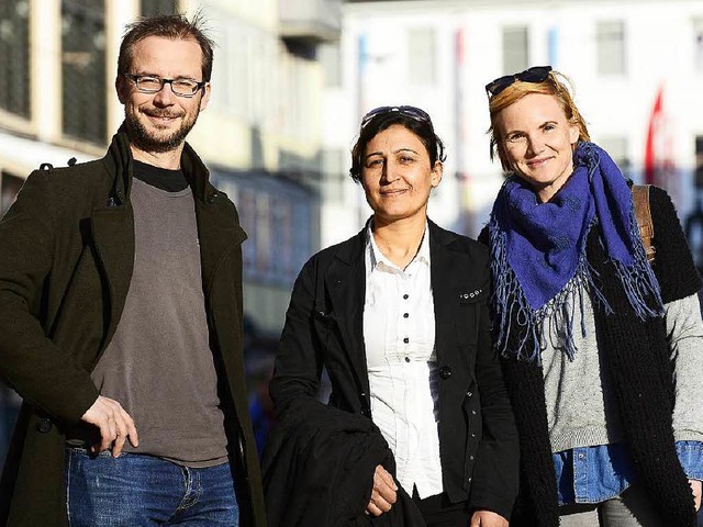 Hanno Dihle,  Kauser Haji Ali und Ulrike Kbler (von links)  | Foto: Ingo Schneider