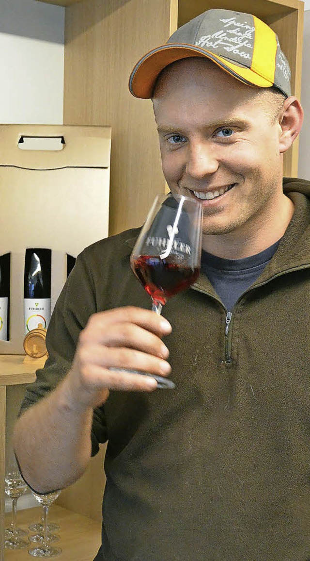 Thomas Fuhrler hat eine gute Nase beim Wein.  | Foto: Ingrid Bhm-Jacob