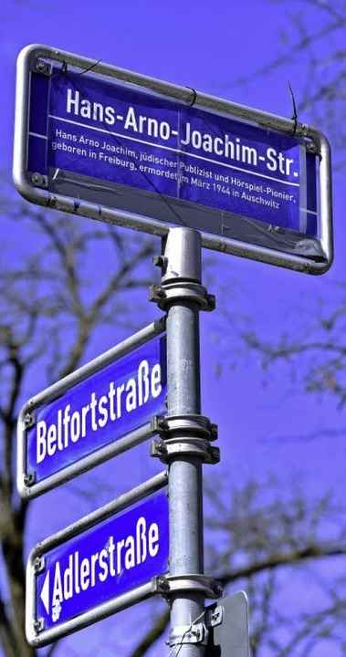 Aus der Wilhelmstra�e wurde die Hans-Arno-Joachim-Stra�e.   | Foto: kunz