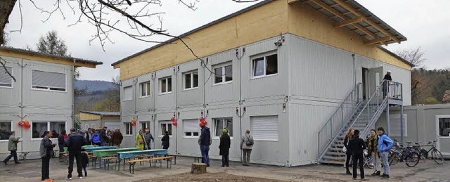 Ein reges Kommen und Gehen herrschte a...der Flchtlingsunterkunft in Fahrnau.   | Foto: Hans-Jrgen Hege