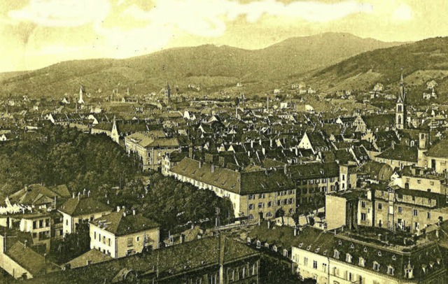 Weit reichte der Blick von der Kuppel ...en, wie die Postkarte von 1912 zeigt.   | Foto: archiv Hans Sigmund