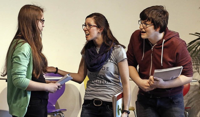 Jugendliche bestreiten den Theatergottesdienst.   | Foto: Heidi Fssel