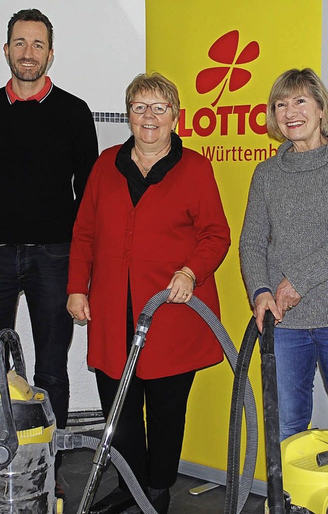 Auf der  Theaterhaus-Baustelle: Thorst...ers-Merk und Karin Maen (von links).   | Foto: Thomas Loisl Mink