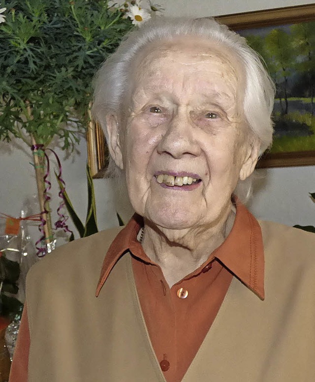 Adelheid Keller feierte ihren 99. Geburtstag  | Foto: Brigitte Rssel