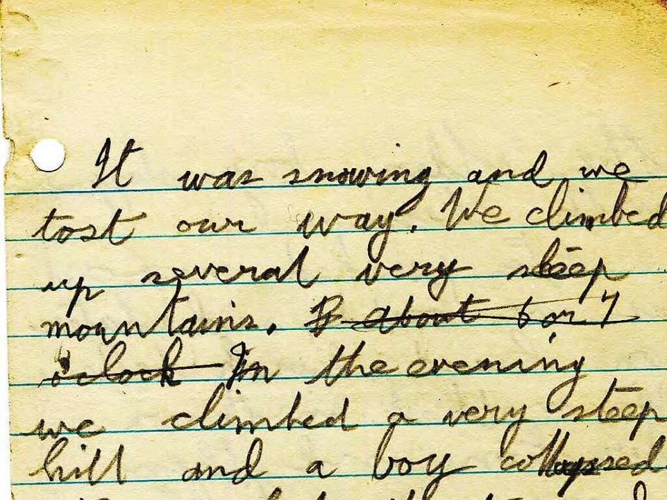 Auszug aus dem Tagebuch von Ken Osborn... Unglck vom Freitag, 17. April 1936.   | Foto: Privat