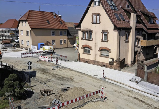 Die Ottenheimer Ortsmitte ist derzeit eine Baustelle.  | Foto: Gemeinde