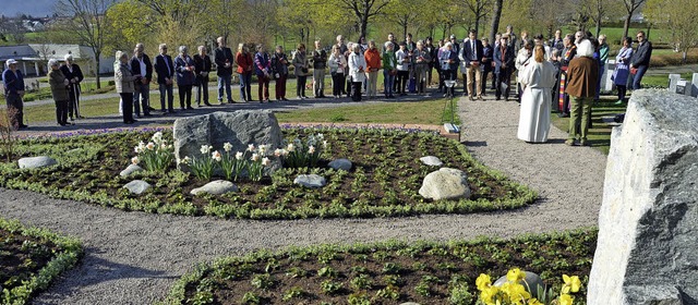 Die Beteiligung  an der Einweihung des...ersberg-Friedhof war erfreulich hoch.   | Foto: Gerhard Lck