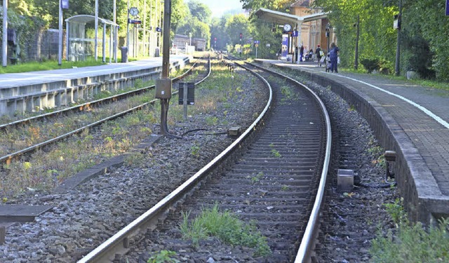 Im Zuge des Ausbaus der Elztalbahn sol...alle Zge an Gleis 1 abfahren sollen.   | Foto:  Bernd Fackler