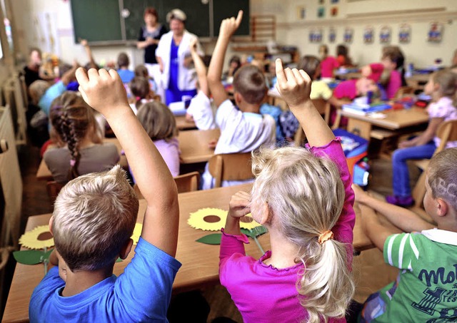 Als &#8222;Ort zum Leben und Lernen&#8...desregierung die Ganztagsgrundschule.   | Foto: DPA