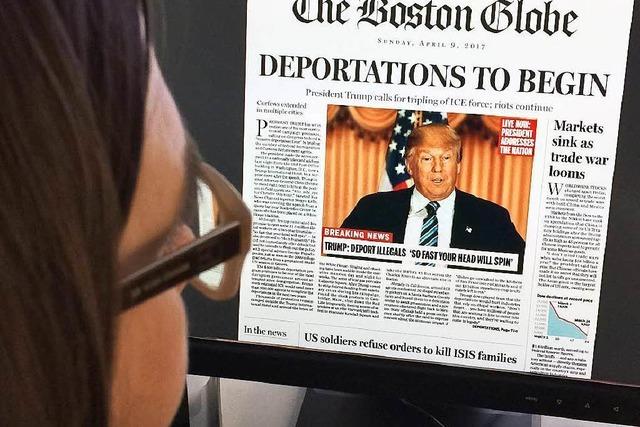 Boston Globe kontra Trump: Satire auf der Seite Eins