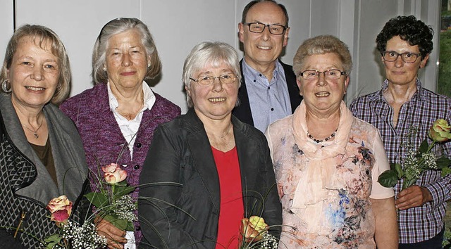 Christiane Hering, Ute Deseniss-Gros, ... Maria Neumann (v.li). Foto: Ines Bode  | Foto: Ines Bode