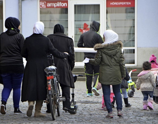 In der Stadt lebende Flchtlinge   fre...Integration durch Emmendinger Brger.   | Foto: Gerhard Walser