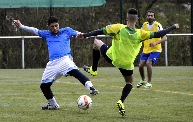 Sportlich  engagiert sich die Spielver...bei der Integration von Flchtlingen.   | Foto: Hrvoje Miloslavic